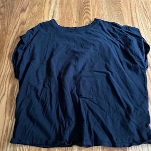 nuuds Black Crew Neck Short Sleeve Boxy Relaxed T-Shirt